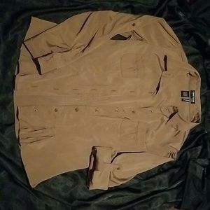 Cotton Express Brown Button Up